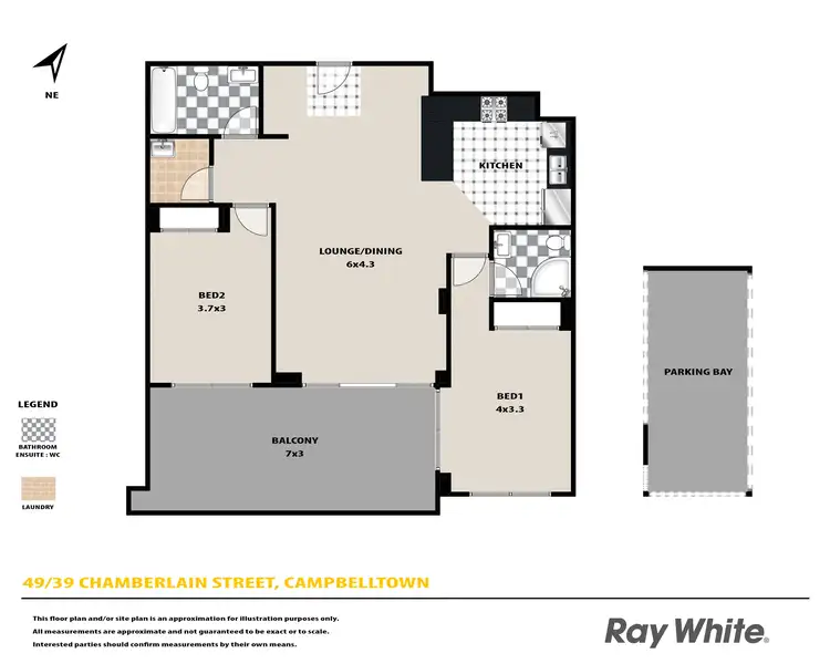 Floorplan of Homely unit listing, 49/39 Chamberlain Street, Campbelltown NSW 2560