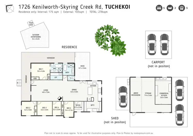 Floorplan of Homely rural property listing, 1726 Kenilworth Skyring Creek Road, Tuchekoi QLD 4570