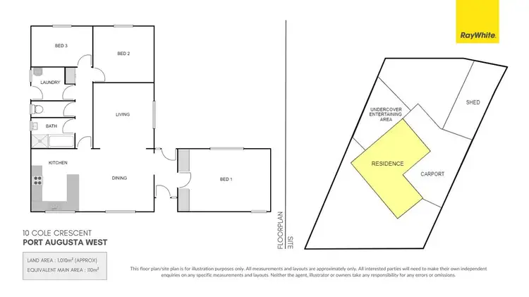 Floorplan of Homely house listing, 10 Cole Crescent, Port Augusta West SA 5700