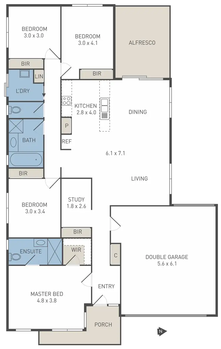 Floorplan of Homely house listing, 60 Grandvista Boulevard, Werribee VIC 3030
