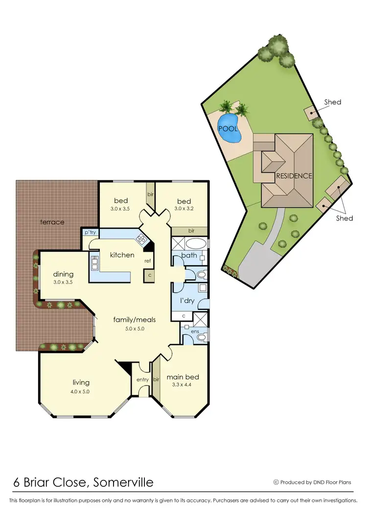 Floorplan of Homely house listing, 6 Briar Close, Somerville VIC 3912