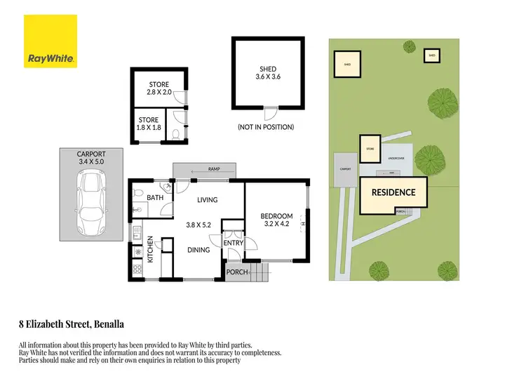 Floorplan of Homely house listing, 8 Elizabeth Street, Benalla VIC 3672