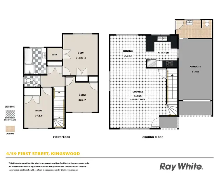Floorplan of Homely townhouse listing, 4/59 First Street, Kingswood NSW 2747