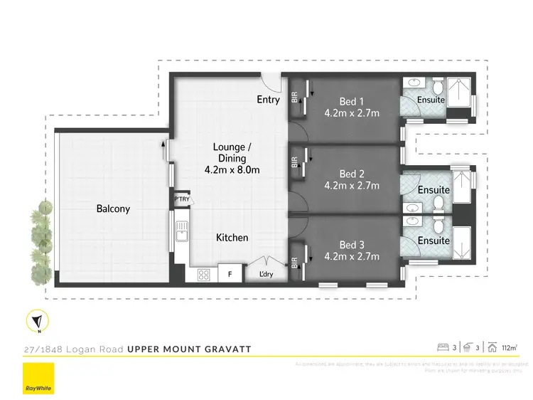 Floorplan of Homely unit listing, 27/1848 Logan Road, Upper Mount Gravatt QLD 4122