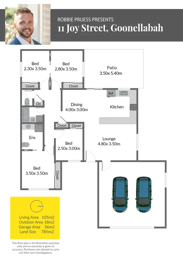 Floorplan of Homely house listing, 11 Joy Street, Goonellabah NSW 2480