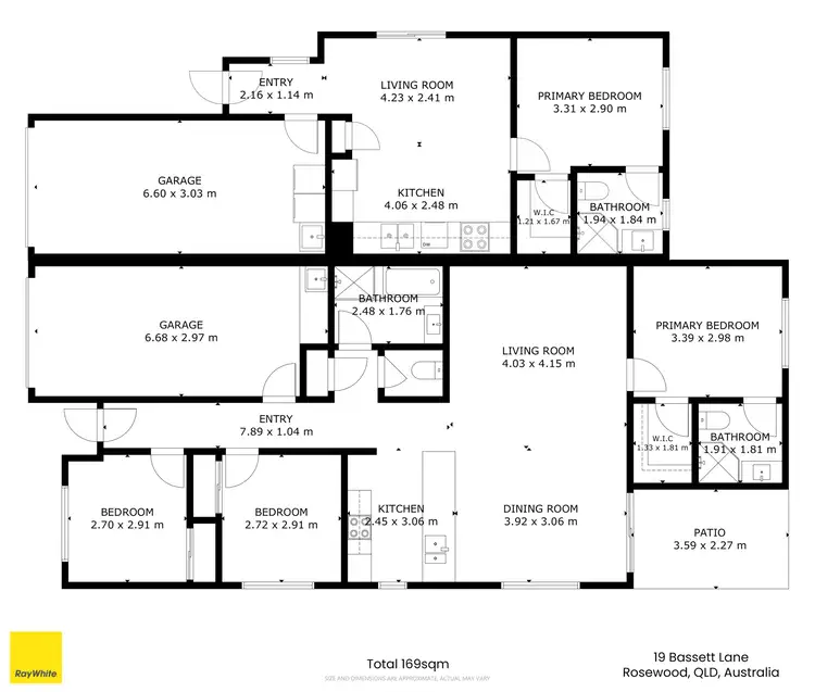 Floorplan of Homely house listing, 19 Bassett Lane, Rosewood QLD 4340