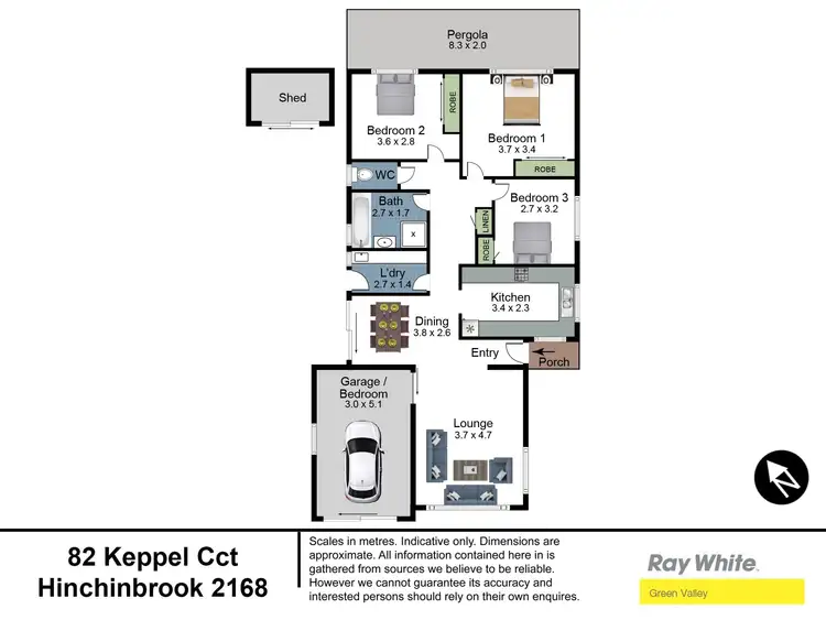 Floorplan of Homely house listing, 82 Keppel Circuit, Hinchinbrook NSW 2168