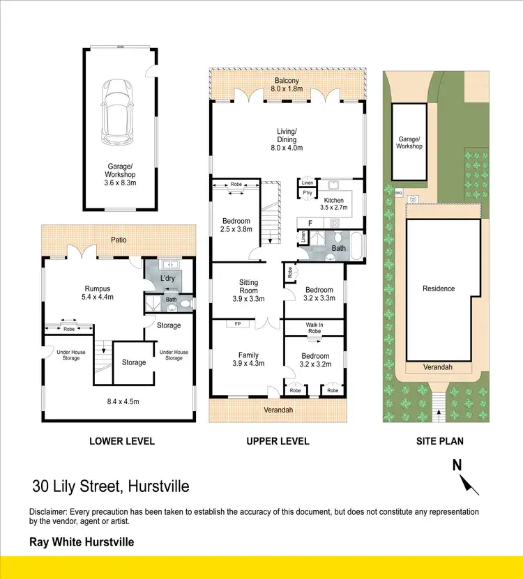 Floorplan of Homely house listing, 30 Lily Street, Hurstville NSW 2220