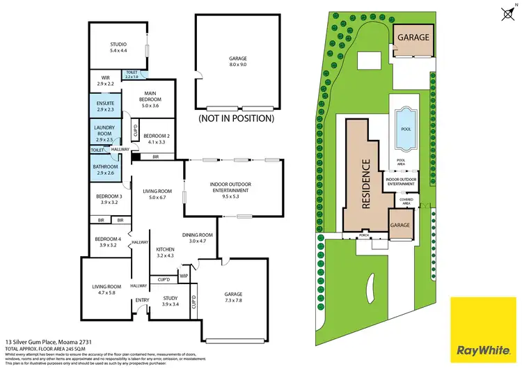 Floorplan of Homely house listing, 13 Silver Gums Place, Moama NSW 2731