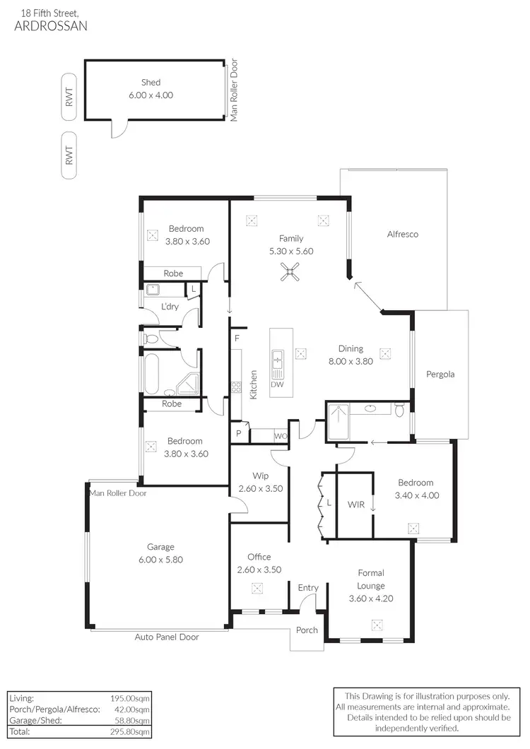 Floorplan of Homely house listing, 18 Fifth Street, Ardrossan SA 5571