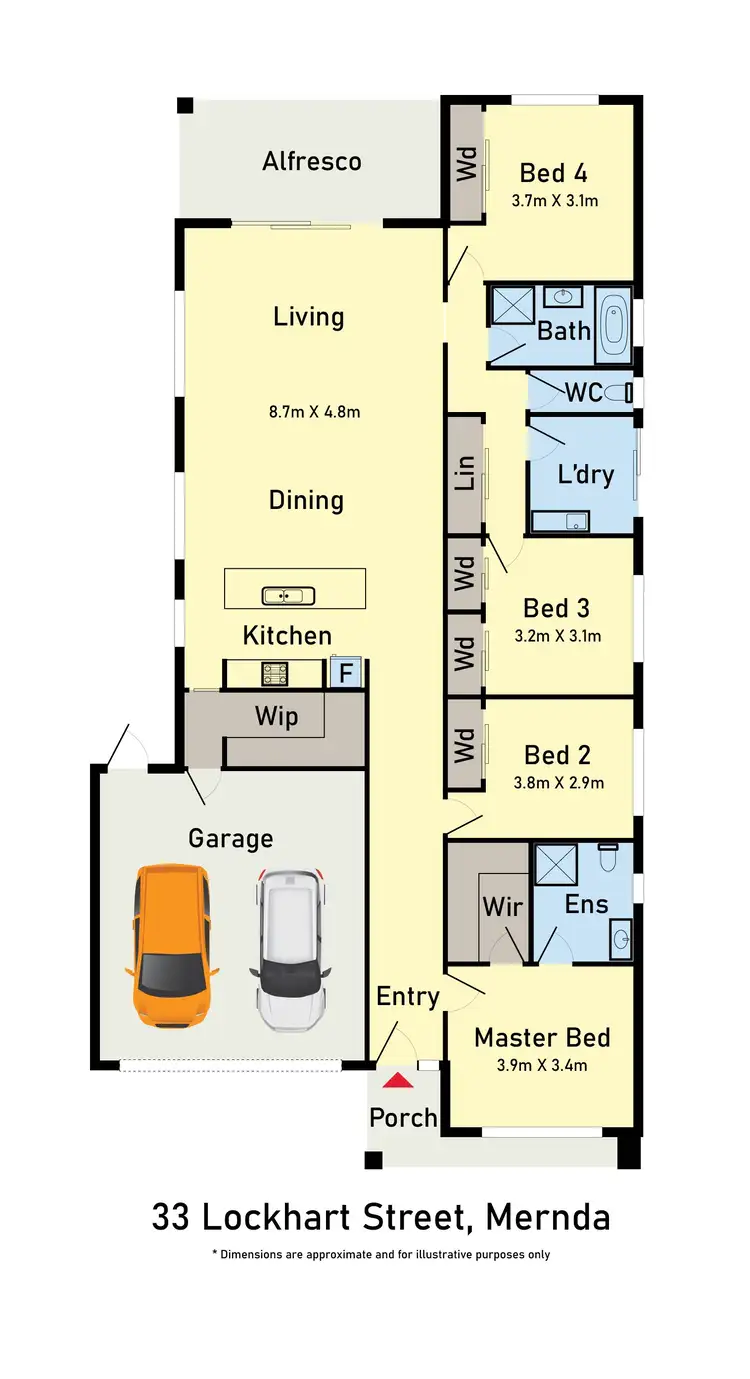 Floorplan of Homely house listing, 33 Lockhart Street, Mernda VIC 3754