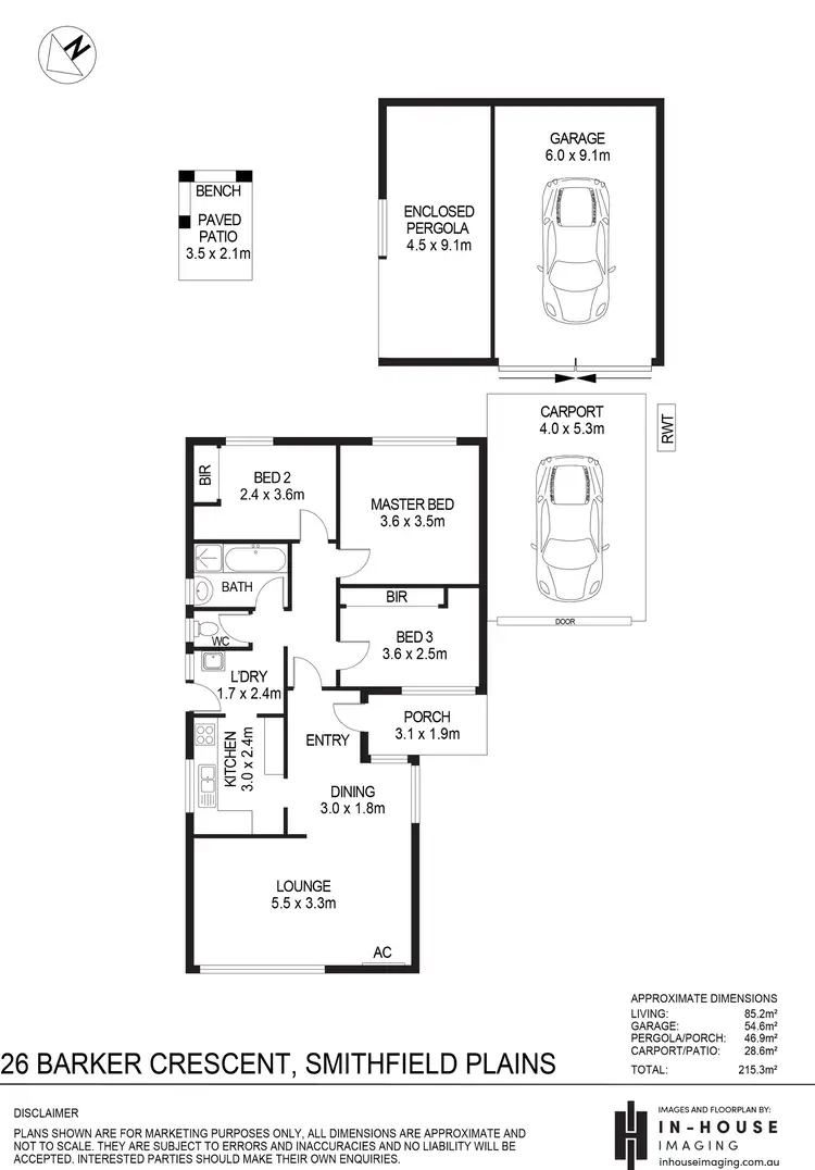Floorplan of Homely house listing, 26 Barker Crescent, Smithfield Plains SA 5114