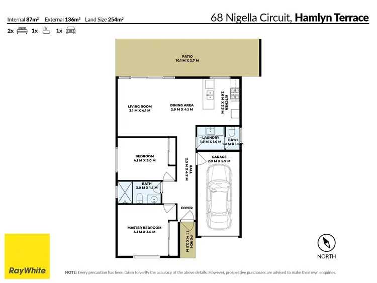 Floorplan of Homely house listing, 68 Nigella Circuit, Hamlyn Terrace NSW 2259