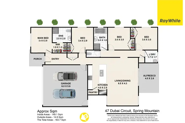 Floorplan of Homely house listing, 47 Dubai Circuit, Spring Mountain QLD 4300