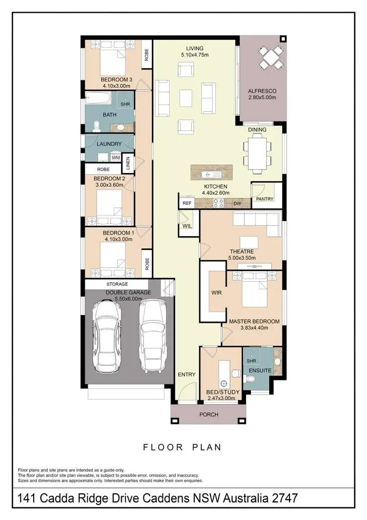 Floorplan of Homely house listing, 141 Cadda Ridge Drive, Caddens NSW 2747