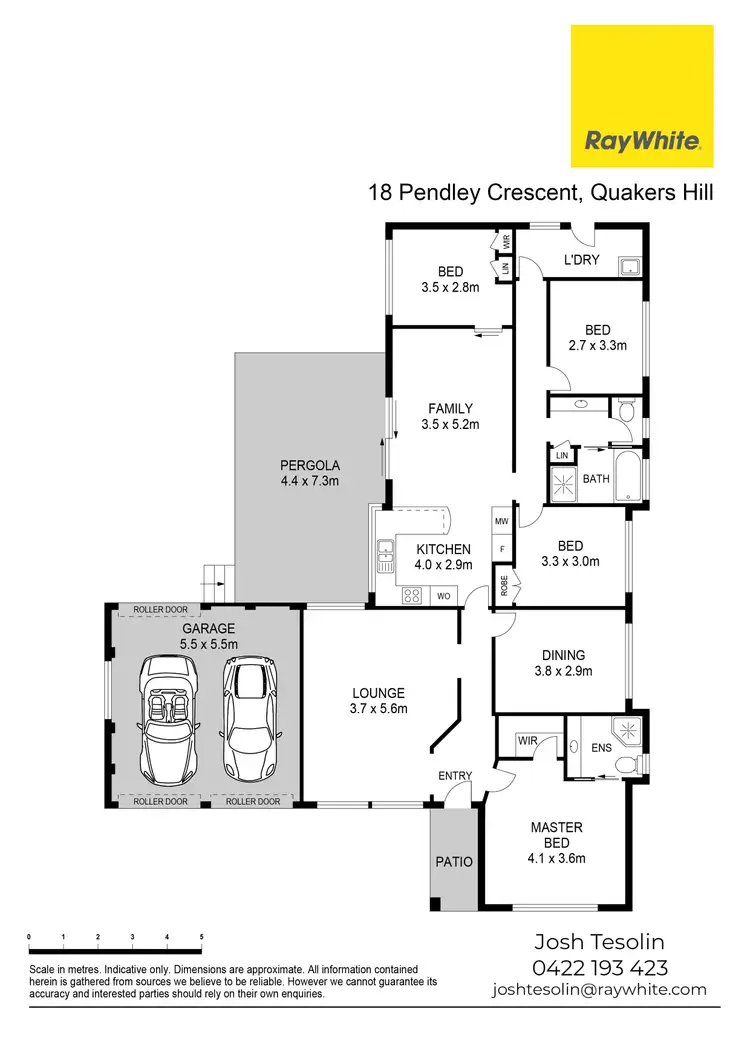 Floorplan of Homely house listing, 18 Pendley Crescent, Quakers Hill NSW 2763