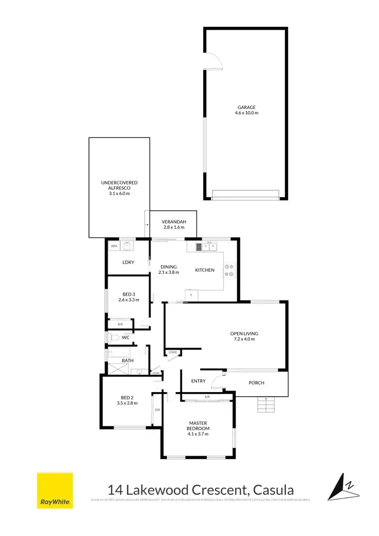Floorplan of Homely house listing, 14 Lakewood Crescent, Casula NSW 2170