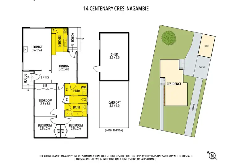 Floorplan of Homely house listing, 14 Centenary Crescent, Nagambie VIC 3608