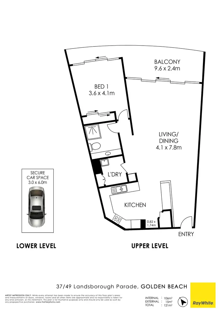 Floorplan of Homely unit listing, 37/49 Landsborough Parade, Golden Beach QLD 4551