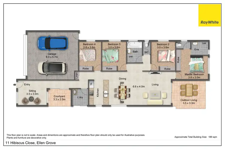 Floorplan of Homely house listing, 11 Hibiscus Close, Ellen Grove QLD 4078