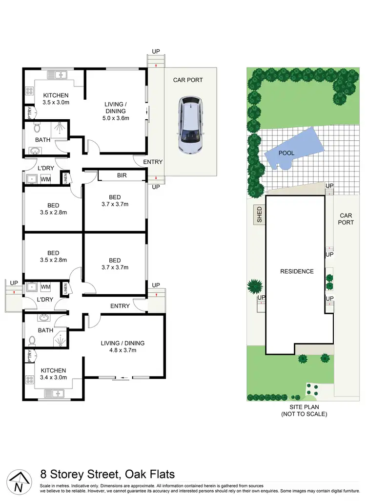 Floorplan of Homely block of units listing, 8 Storey Street, Oak Flats NSW 2529