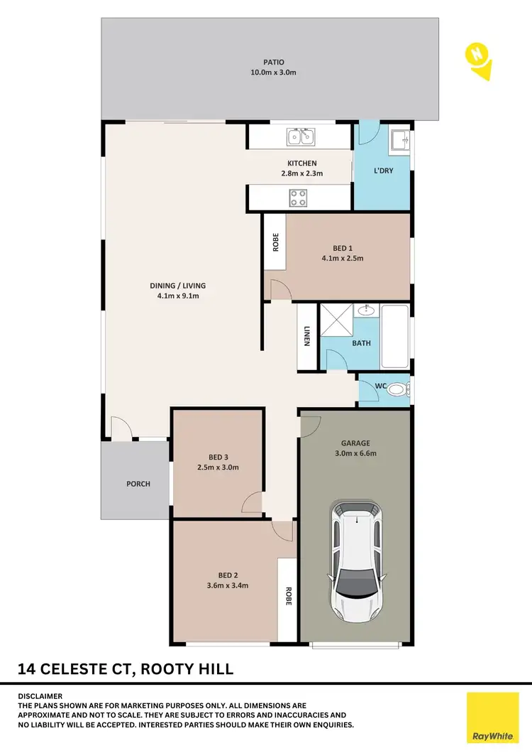 Floorplan of Homely house listing, 14 Celeste Court, Rooty Hill NSW 2766