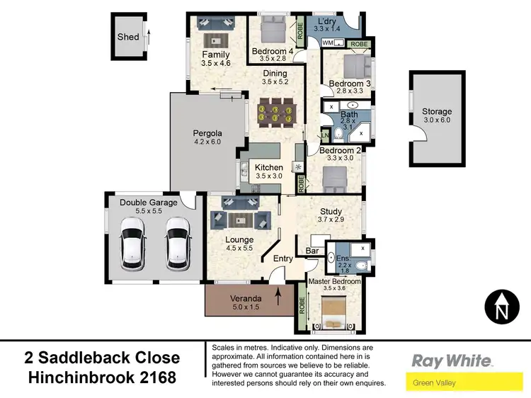 Floorplan of Homely house listing, 2 Saddleback Close, Hinchinbrook NSW 2168