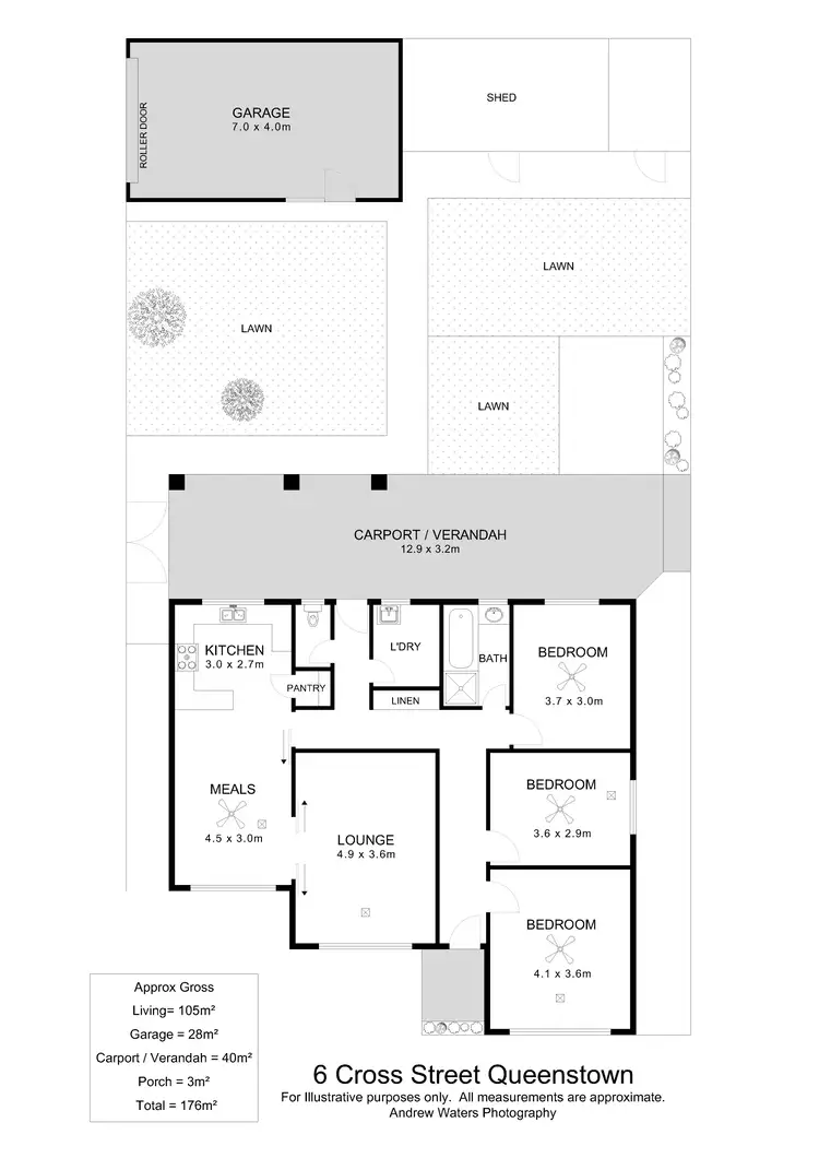 Floorplan of Homely house listing, 6 Cross Street, Queenstown SA 5014