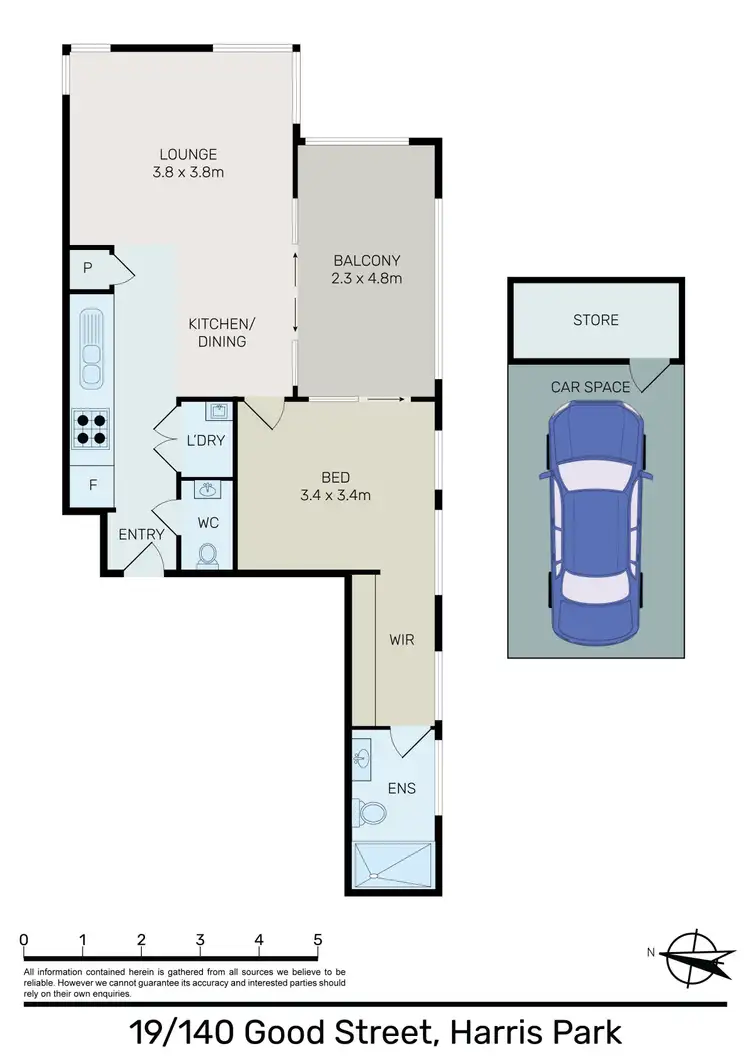 Floorplan of Homely apartment listing, 19/140 Good Street, Harris Park NSW 2150