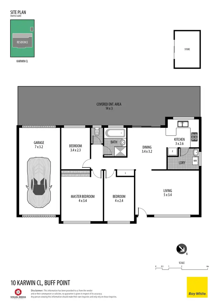 Floorplan of Homely house listing, 10 Karwin Close, Buff Point NSW 2262