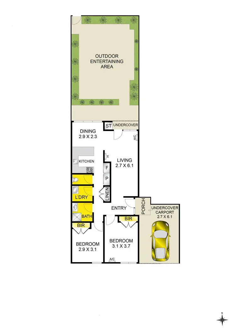 Floorplan of Homely unit listing, 8/6 Nelson Avenue, Highton VIC 3216