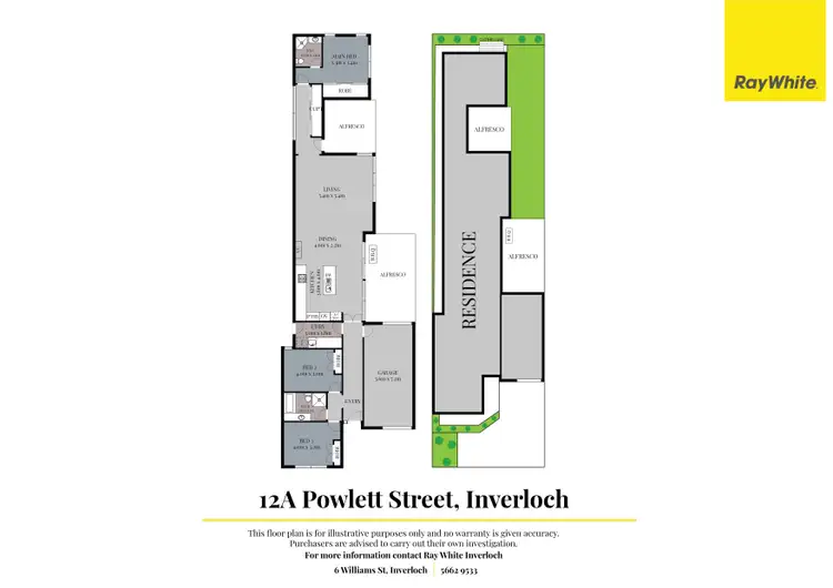 Floorplan of Homely house listing, 12A Powlett Street, Inverloch VIC 3996
