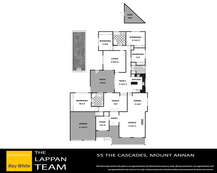 Floorplan of Homely house listing, 55 The Cascades, Mount Annan NSW 2567