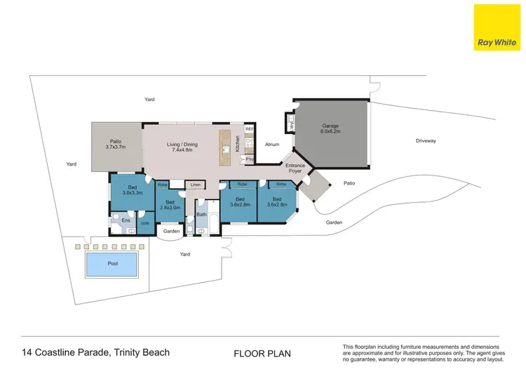 Floorplan of Homely house listing, 14 Coastline Parade, Trinity Beach QLD 4879