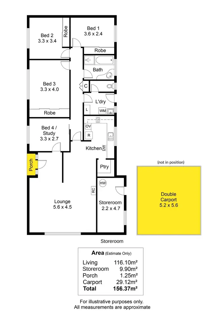 Floorplan of Homely unit listing, 5/204B Diagonal Road, Warradale SA 5046
