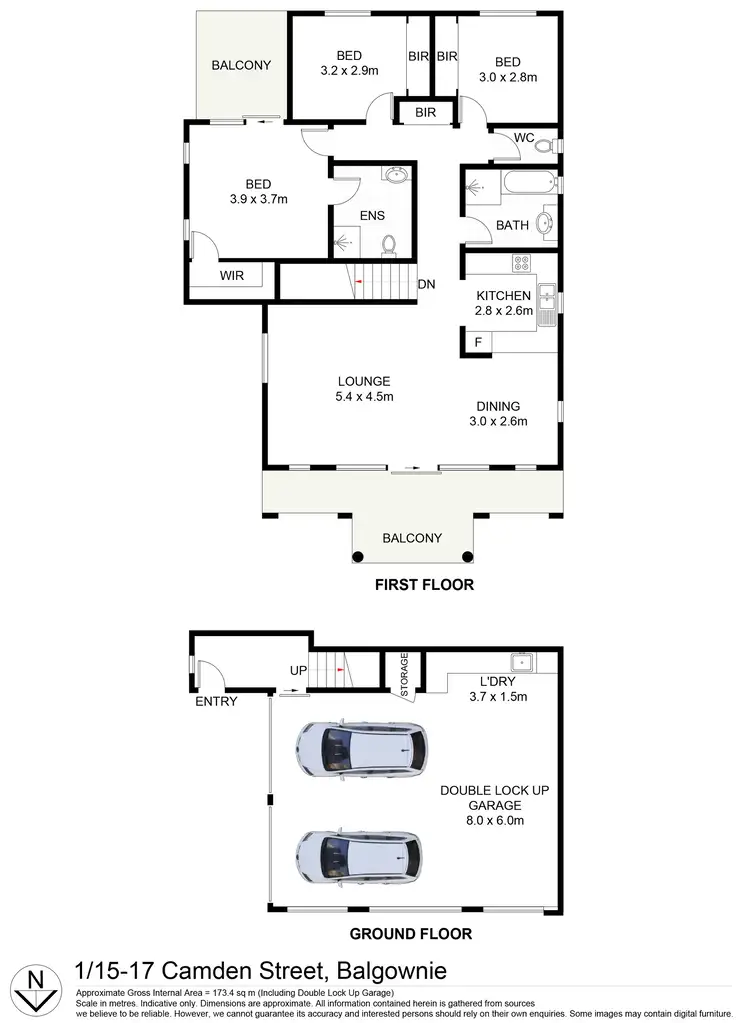 Floorplan of Homely unit listing, 1/17 Camden Street, Balgownie NSW 2519
