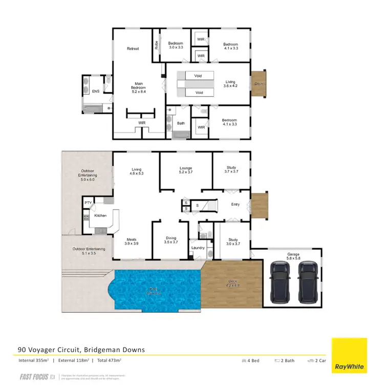 Floorplan of Homely house listing, 90 Voyager Circuit, Bridgeman Downs QLD 4035
