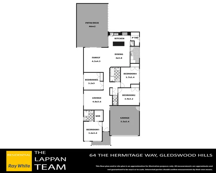 Floorplan of Homely house listing, 64 The Hermitage Way, Gledswood Hills NSW 2557