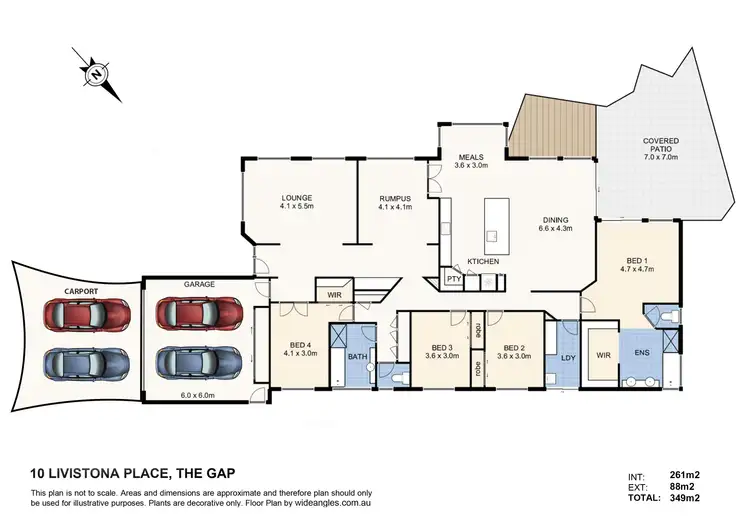 Floorplan of Homely house listing, 10 Livistona Place, The Gap QLD 4061