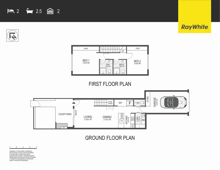 Floorplan of Homely townhouse listing, 4/2 Mary Street, Googong NSW 2620