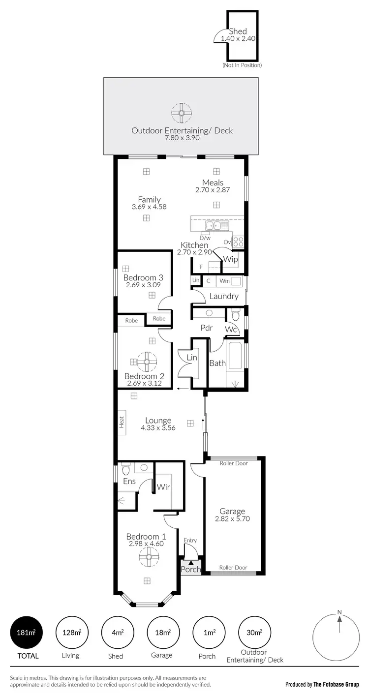 Floorplan of Homely house listing, 40 Cooinda Avenue, Redwood Park SA 5097
