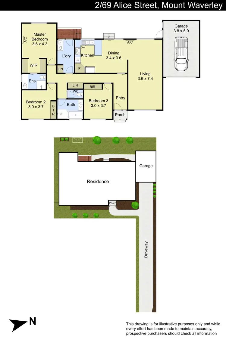 Floorplan of Homely unit listing, 2/69 Alice Street, Mount Waverley VIC 3149