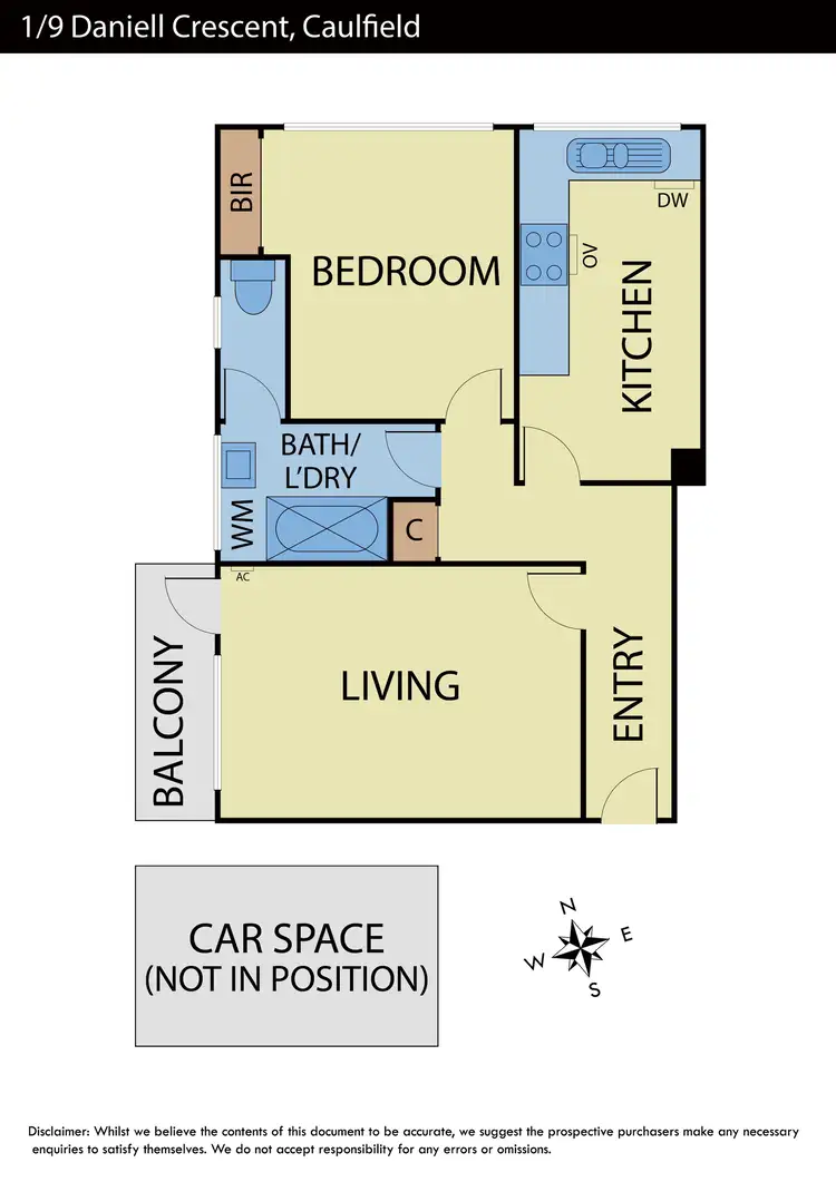 Floorplan of Homely apartment listing, 1/9 Daniell Crescent, Caulfield VIC 3162