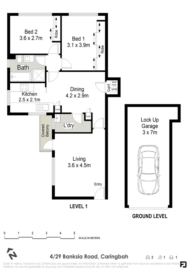 Floorplan of Homely apartment listing, 4/29 Banksia Road, Caringbah NSW 2229