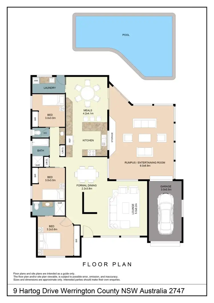 Floorplan of Homely house listing, 9 Hartog Drive, Werrington County NSW 2747