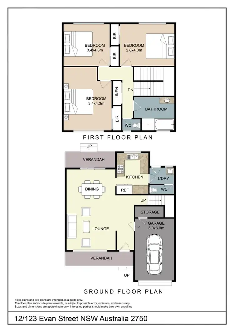 Floorplan of Homely unit listing, 12/123A Evan Street, South Penrith NSW 2750