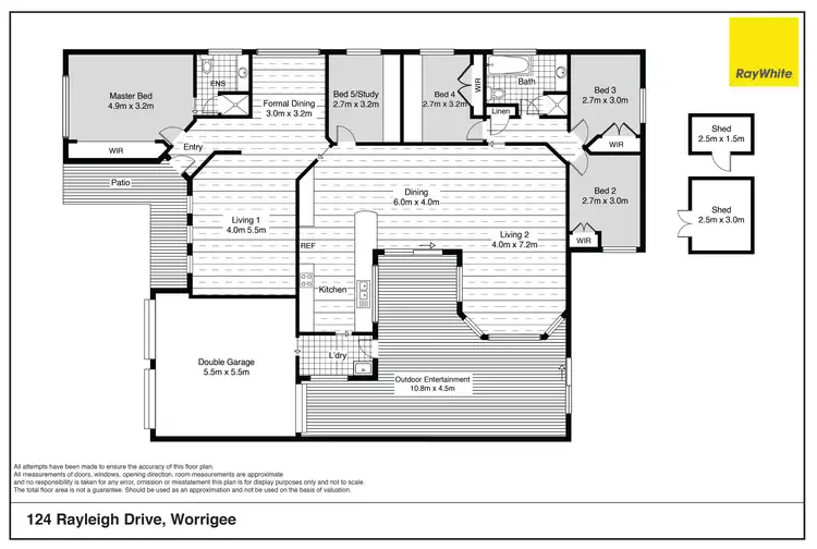 Floorplan of Homely house listing, 124 Rayleigh Drive, Worrigee NSW 2540