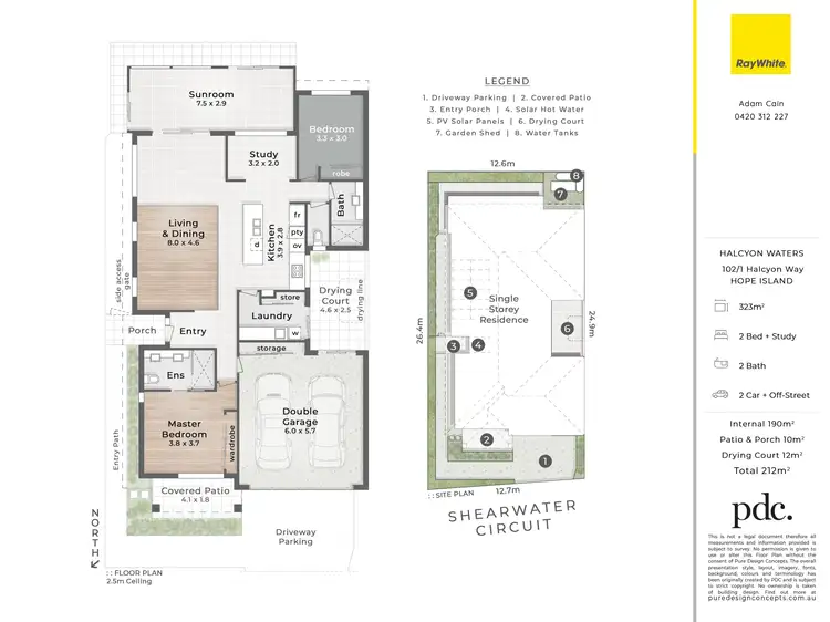 Floorplan of Homely house listing, 102/1 Halcyon Way, Hope Island QLD 4212