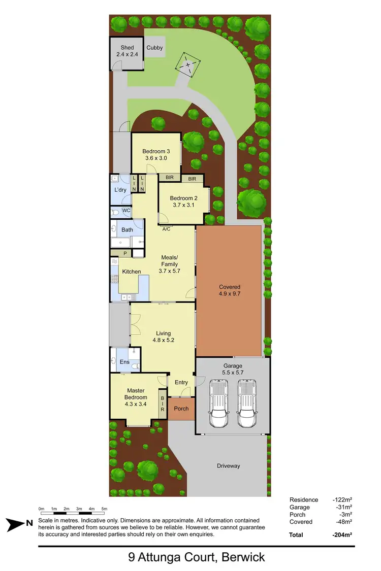 Floorplan of Homely house listing, 9 Attunga Court, Berwick VIC 3806