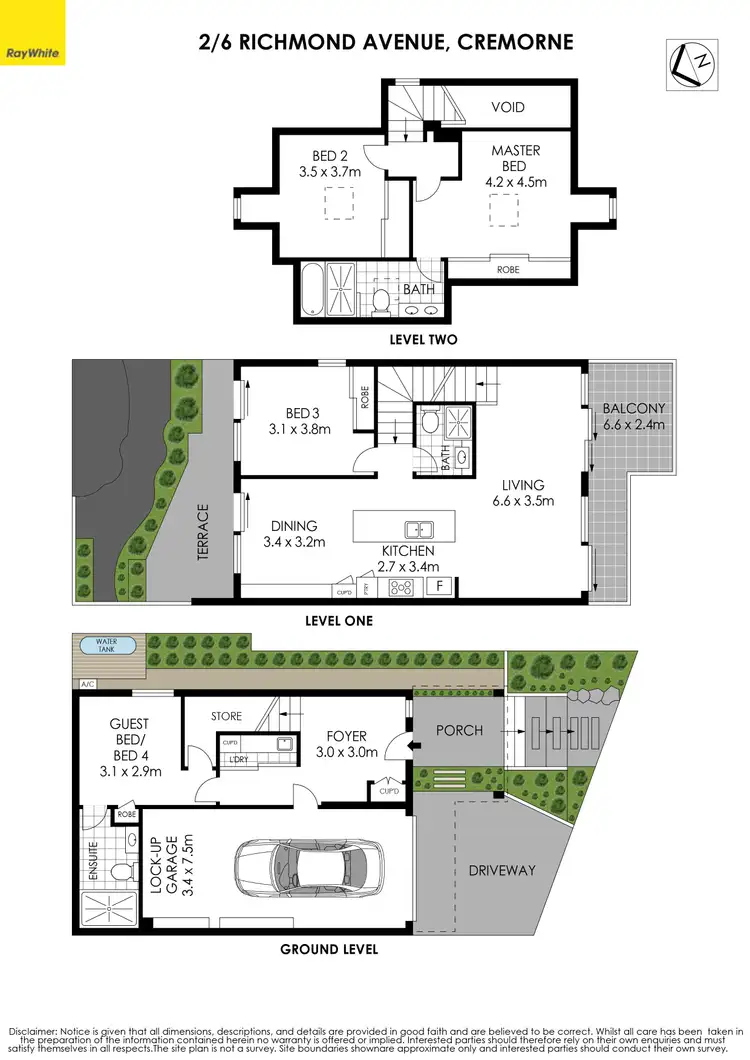 Floorplan of Homely house listing, 2/6 Richmond Avenue, Cremorne NSW 2090